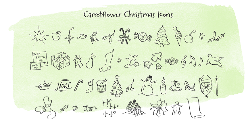Carrotflower Christmas Icons